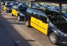 Segunda jornada de movilización del taxi Segunda jornada de movilización del taxi solicitando que se cumpla la Ley