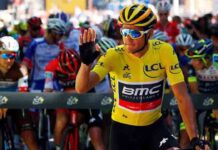 Van Avermaet se despide del maillot amarillo Van Avermaet se despide del maillot amarillo después de su ambición