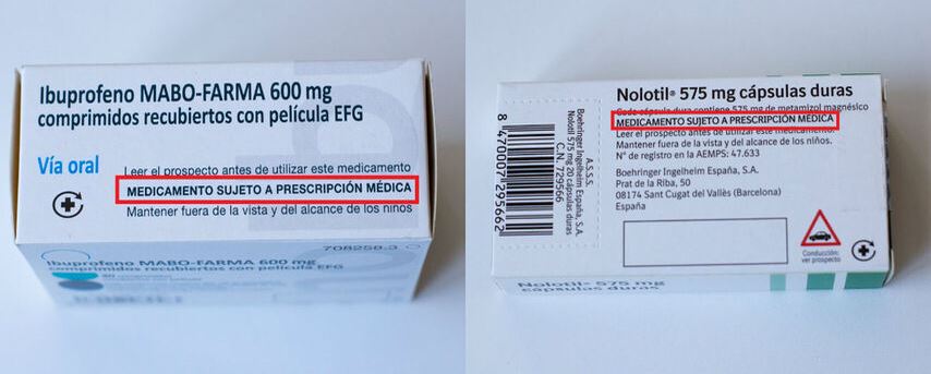 Medicamentos que necesitan receta adquiridos a través de Glovo Macarena Chamorro