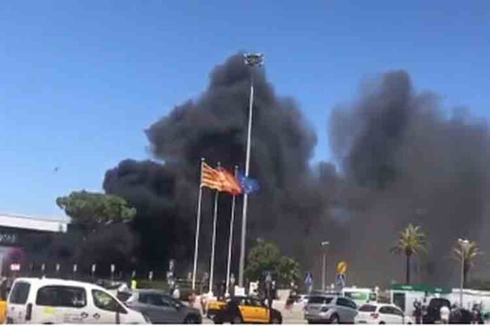 Un pirata, el autor del incendio provocado en el aeropuerto de Barcelona
