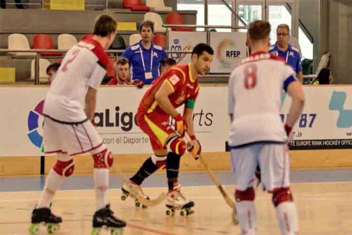 Goleada de la selección española en Hockey sobre patines