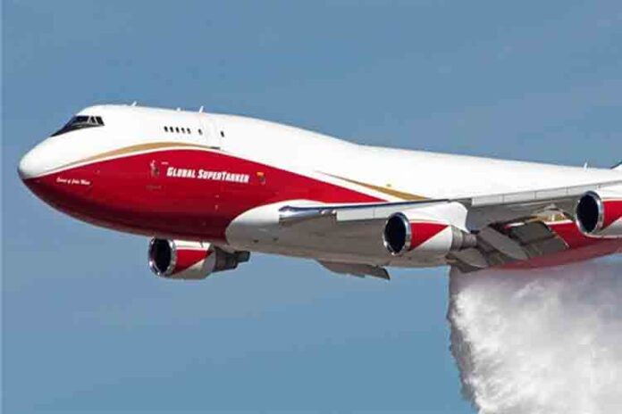 El Boeing 747 está luchando contra los incendios de la Amazonia