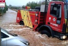 Inundaciones en el Baix Maestrat por la intensa lluvia Inundaciones en el Baix Maestrat por la intensa lluvia