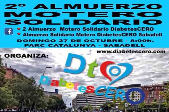 DiabetesCERO organiza un almuerzo solidario el 27 de octubre en Sabadell