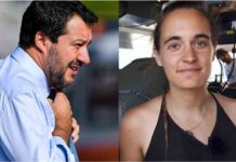 Matteo Salvini investigado por difamación a Carola Rackete Matteo Salvini investigado por difamación a Carola Rackete