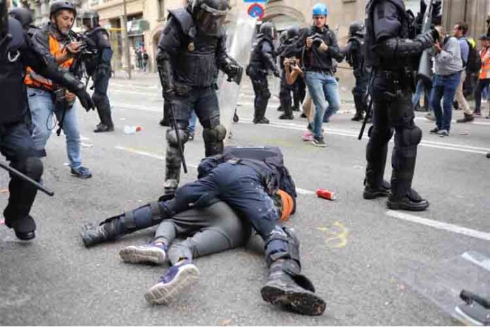 104 detenidos por las protestas en Catalunya, 28 de ellos en prisión