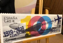Correos emite un sello conmemorando el Centenario del Transporte Aéreo Correos emite un sello conmemorando el Centenario del Transporte Aéreo