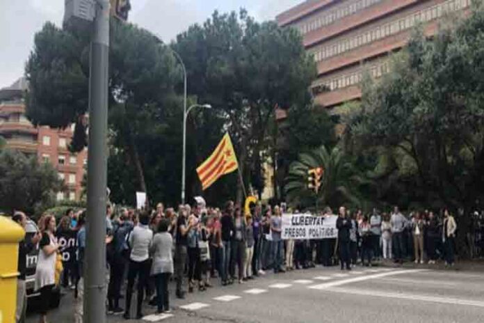 Cortes de tráfico y movilizaciones en Barcelona por la sentencia del Procés