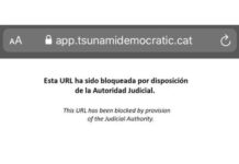 El gobierno bloquea la app tsunamidemocratic El gobierno bloquea la app tsunamidemocratic