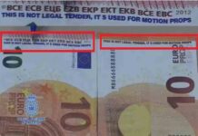 La policía alerta sobre los billetes falsos usados en rodajes de películas La policía alerta sobre los billetes falsos usados en rodajes de películas