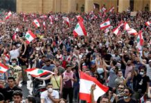 Las protestas del Libano siguen pidiendo la renuncia del gobierno Las protestas del Libano siguen pidiendo la renuncia del gobierno