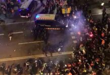 Vuelven los disturbios a Barcelona después de la manifestación Vuelven los disturbios a Barcelona después de la manifestación