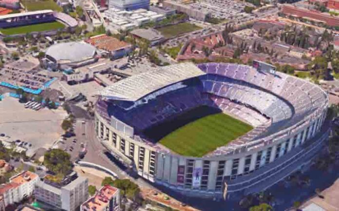 Barcelona comienza la renovación de las zonas verdes en el entorno del Camp Nou