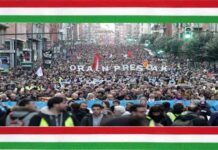 Más de 80.000 personas salen a la calle en Bilbao por los derechos de los presos vascos Más de 80.000 personas salen a la calle en Bilbao por los derechos de los presos vascos