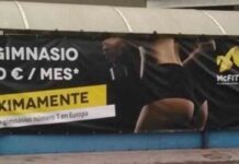Condenada por publicidad sexista la cadena de gimnasios McFit Condenada por publicidad sexista la cadena de gimnasios McFit