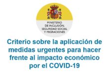 Criterio sobre la aplicación de medidas urgentes para hacer frente al impacto económico Criterio sobre la aplicación de medidas urgentes para hacer frente al impacto económico