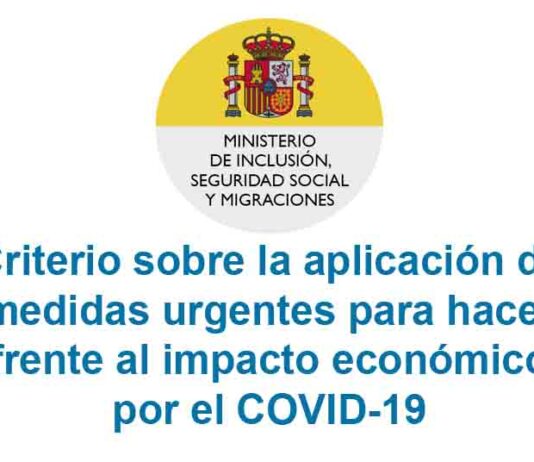 Criterio sobre la aplicación de medidas urgentes para hacer frente al impacto económico Criterio sobre la aplicación de medidas urgentes para hacer frente al impacto económico