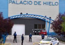 El Palacio de Hielo de Madrid se utiliza como morgue para conservar los cadáveres El Palacio de Hielo de Madrid se utiliza como morgue para conservar los cadáveres