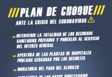 Plan de choque social – Los colectivos en lucha exigen medidas sociales para la crisis del Coronavirus Plan de choque social