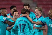 La victoria del Barça por 4-0 en Mallorca presenta a Messi y al invasor de campo La victoria del Barça por 4-0 en Mallorca presenta a Messi y al invasor de campo