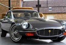 Un Jaguar E-Type adaptado a los tiempos de ahora Un Jaguar E-Type adaptado a los tiempos de ahora