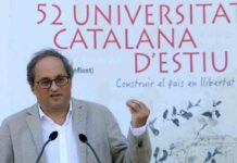 Quim Torra llama a la confrontación y a desobedecer las «leyes injustas» Quim Torra llama a la confrontación y a desobedecer las «leyes injustas»