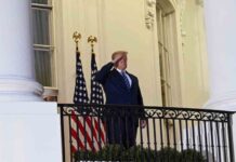 Trump sale del hospital y se quita la mascarilla: «No os dé miedo, salid» Trump sale del hospital y se quita la mascarilla: "No os dé miedo, salid"