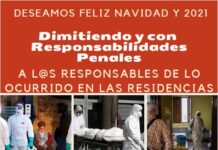 Colectivos en Lucha junto con Familiares exigen dimisiones de los responsables de las residencias de Catalunya