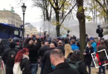 Disturbios en Berlín por las nuevas restricciones de la pandemia Disturbios en Berlín por las nuevas restricciones de la pandemia