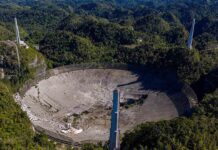 Imágenes desgarradoras documentan el colapso del telescopio de Arecibo Imágenes desgarradoras documentan el colapso del telescopio de Arecibo