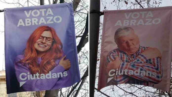 Ciudadanos obligado a retirar unos carteles electorales