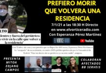 «Prefiero morir que volver a la residencia» – Hoy programa en directo El Vórtice Radio Prefiero morir que volver a la residencia