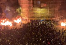 Arde Barcelona en la tercera noche de protestas por el encarcelamiento de Hasel Arde Barcelona en la tercera noche de protestas por el encarcelamiento de Hasel