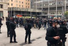El sindicato policial de derechas Jusapol, se manifiesta en Barcelona El sindicato policial de derechas Jusapol, se manifiesta en Barcelona con el apoyo de Vox, PP y Ciudadanos