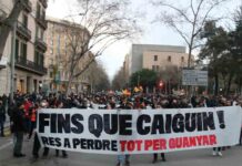 Miles de personas se manifiestan en Barcelona por la libertad de Hasel Miles de personas se manifiestan en Barcelona por la libertad de Hasel