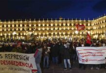 Protestas en Salamanca por la liberación de Hasel Protestas en Salamanca por la liberación de Hasel