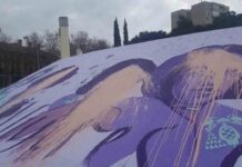 Atacan una réplica del mural feminista de Madrid que querían borrar Atacan una réplica del mural feminista de Madrid que querían borrar