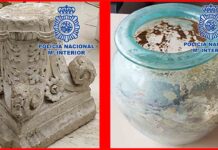 Recuperadas dos piezas arqueológicas romanas expoliadas en Granada Recuperadas dos piezas arqueológicas romanas expoliadas en Granada