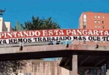 La policía carga contra los antifascistas en Vallecas en el acto de Vox La policía carga contra los antifascistas en Vallecas en el acto de Vox