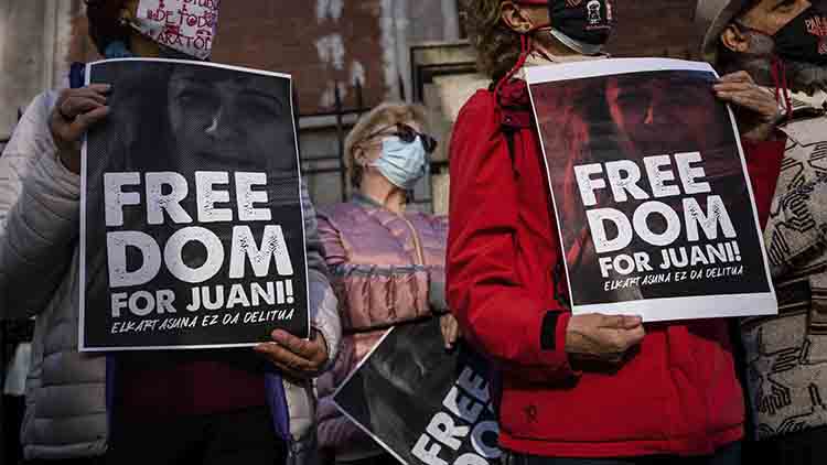 Concentraciones en varias provincias exigiendo la liberación de Juana Ruiz