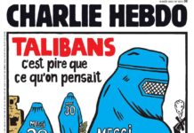 Una portada de Charlie Hebdo vincula a Messi y el PSG con los talibanes Una portada de Charlie Hebdo vincula a Messi y el PSG con los talibanes