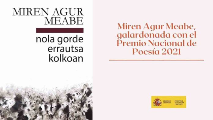 Miren Agur Meabe, galardonada con el Premio Nacional de Poesía 2021