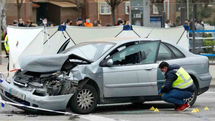 Muere un conductor tiroteado en la plaza de Alsacia de Madrid