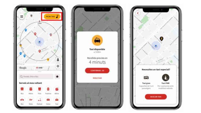 Barcelona lanza una App oficial para pedir taxi en el AMB