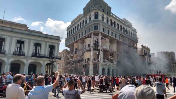 22 muertos por una explosión en el Hotel Saratoga en La Habana