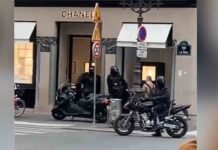 Vídeo | Atraco a mano armada en una tienda Chanel de París Atraco a mano armada en una tienda Chanel de París