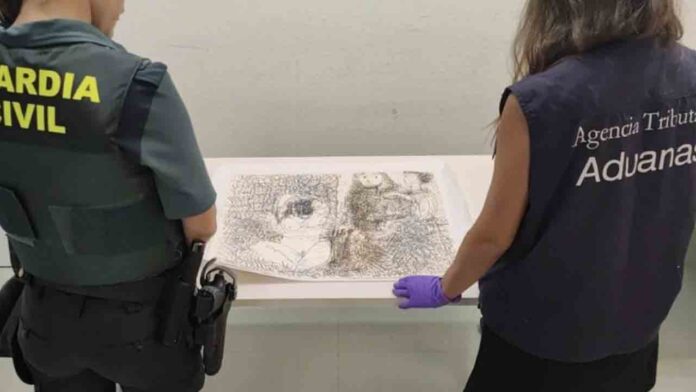 Requisan un Picasso en el aeropuerto de Ibiza valorado en casi 500.000 euros