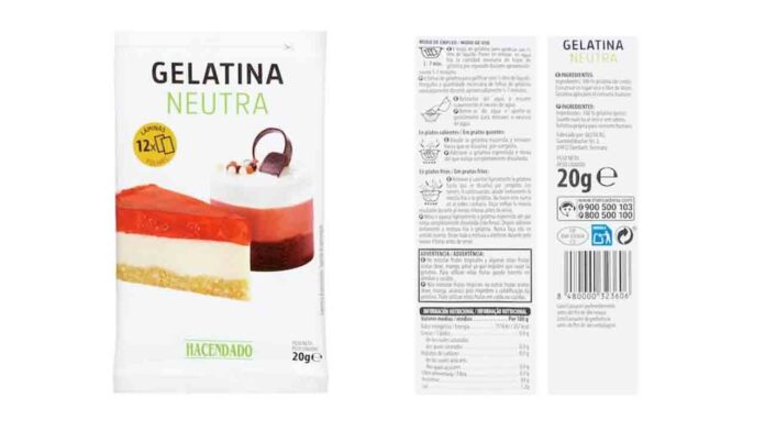 Alerta por salmonela en una gelatina de la marca Hacendado
