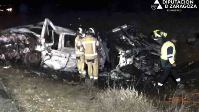 Cuatro muertos en un accidente de tráfico en la N-234 cerca de Calatayud