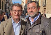 VÍDEO | Un portavoz del PP canta el «Cara al sol» en un restaurante Un portavoz del PP canta el «Cara al sol» en un restaurante